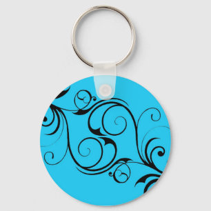 Vintage Blue Keychain