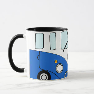 Vintage Blue Kombi Cup - Traveler Retro Design