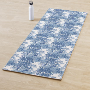 Vintage Blue Landscape Toile w/Urns and Columns Yoga Mat