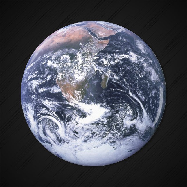 Vintage Blue Marble Earth Photo Magnet (Creator Uploaded)