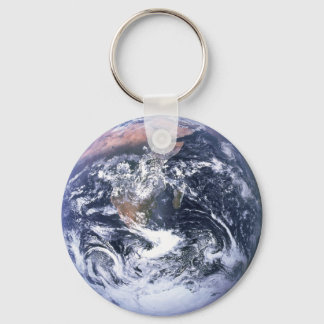 Vintage Blue Marble Earth Space Photo Key Ring