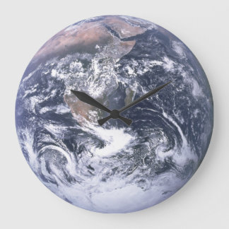Vintage Blue Marble Full Earth Photo Large Clock