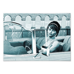 Vintage Blue Photo Print