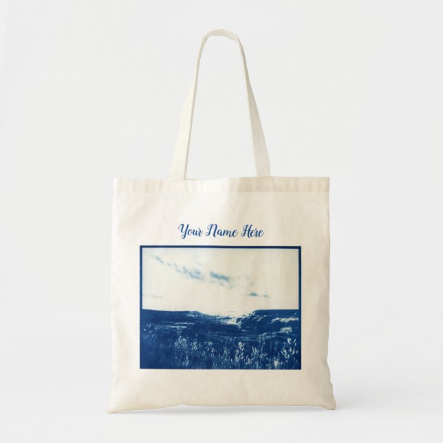 vintage blue photography Tote Bag (Front)