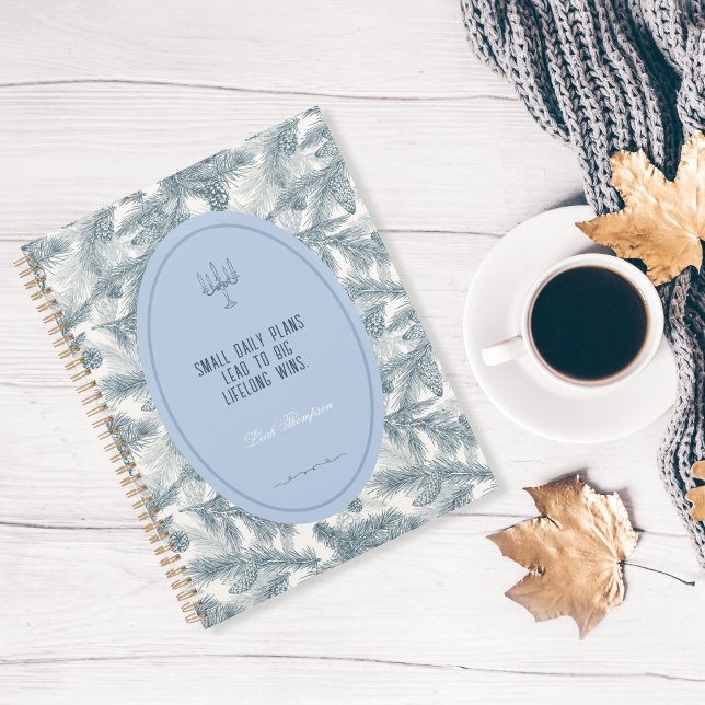 Vintage Blue Pine Botanical Planner (Creator Uploaded)