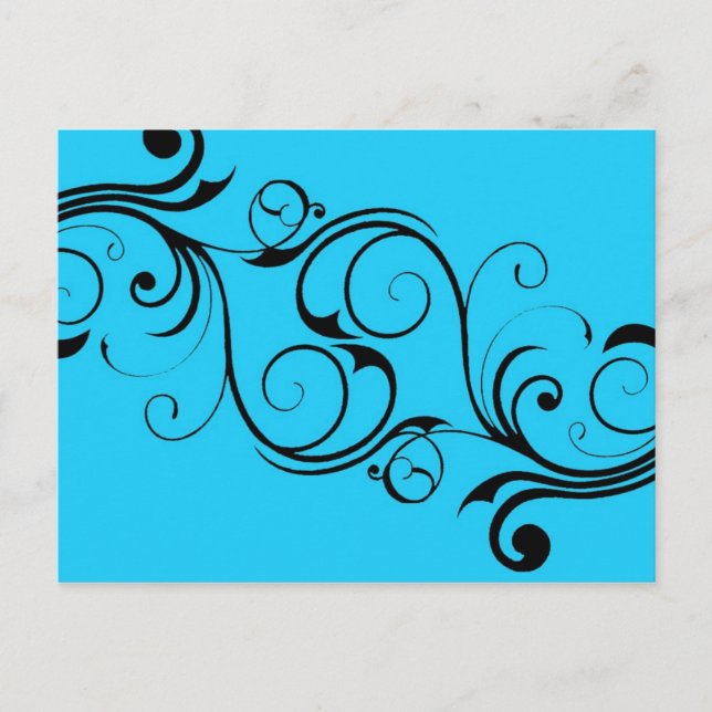 Vintage Blue Postcard (Front)