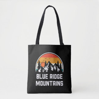 Vintage Blue Ridge Mountains Nature Outdoor Hiking Tote Bag