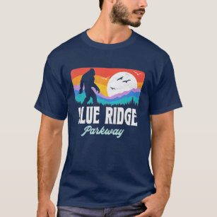 Vintage Blue Ridge Parkway Bigfoot Mountains  T-Shirt