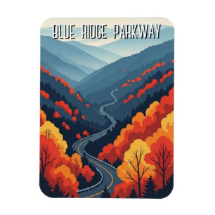 Vintage Blue Ridge Parkway Souvenir Magnet