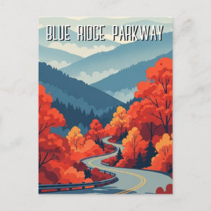 Vintage Blue Ridge Parkway Souvenir Postcard