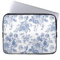 Vintage Blue Rose Floral Pattern