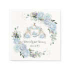Vintage Blue Roses Princess Coach Bridal Shower