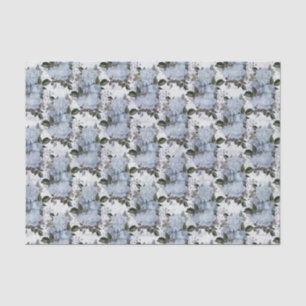 Vintage Blue Roses Tissue Paper