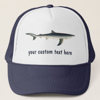 Vintage Blue Shark, Aquatic Ocean Marine Life Trucker Hat
