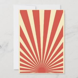 Vintage blue sunburst posters invitation