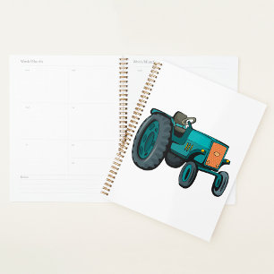 Vintage Blue Tractor Farm Life Planner