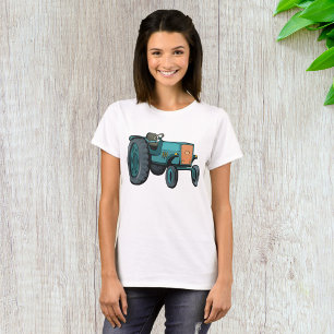 Vintage Blue Tractor Farm Life T-Shirt