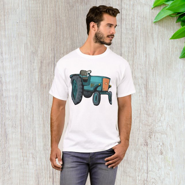Vintage Blue Tractor Farm Life T-Shirt (Creator Uploaded)