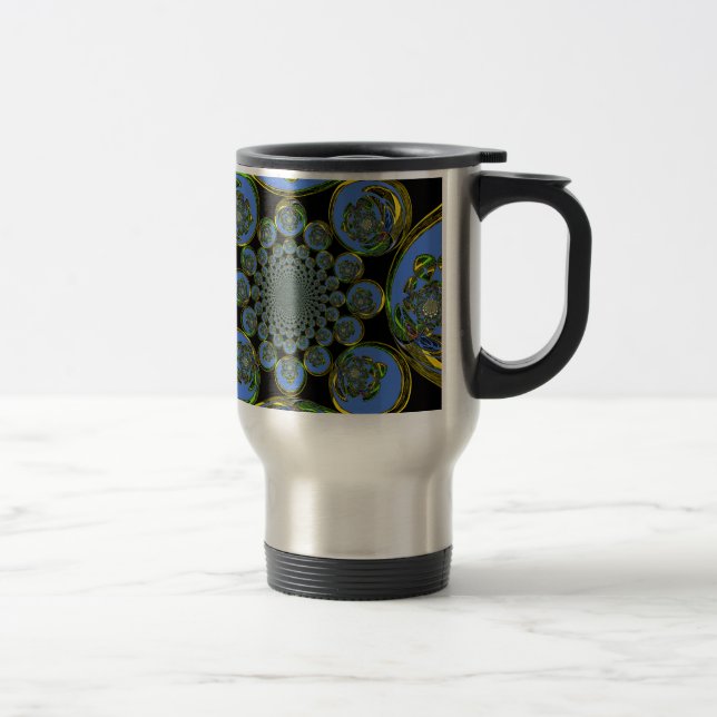 Vintage Blue Travel Mug (Right)