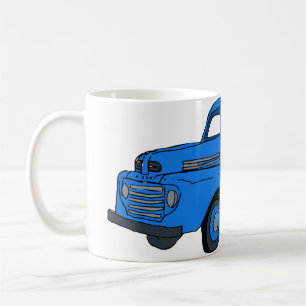 Vintage Blue Truck Coffee Cup / Mug
