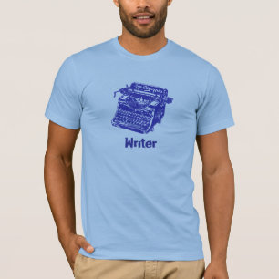 Vintage Blue Typewriter T-Shirt