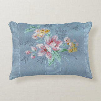 Vintage Blue Wallpaper Print Decorative Cushion
