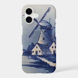 Vintage Blue White Delft Windmill