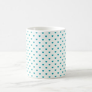 Vintage Blue & White Heart Shape Coffee Mug