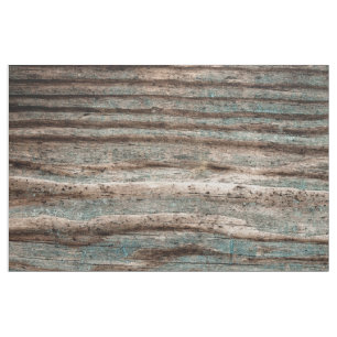 Vintage Blue Wood Fabric