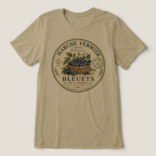 Vintage Blueberries Label Tri-Blend Shirt