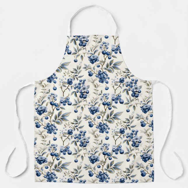 Vintage Blueberry  Apron (Front)