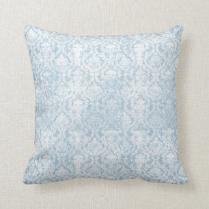 Vintage blueberry floral design cushion