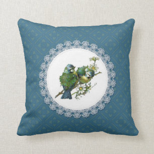 Vintage Bluebirds Cushion