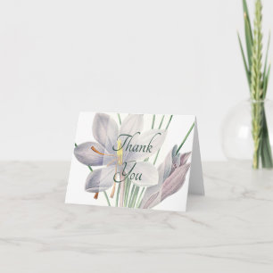 Vintage blumen  thank you card