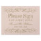 Vintage Blush Antique Flourish Wedding Guest Book