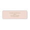 Vintage Blush Antique Gold Wedding Return Address