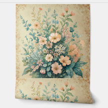 Vintage Blush Floral Peel and Stick