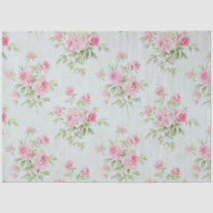 Vintage Blush peony floral decoupage Tissue Paper