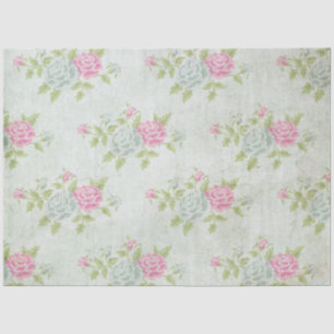 Vintage Blush peony floral decoupage Tissue Paper