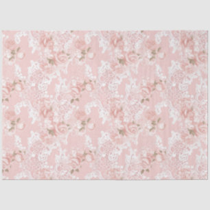 Vintage Blush peony floral decoupage Tissue Paper