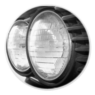 vintage BMW headlights Ceramic Knob