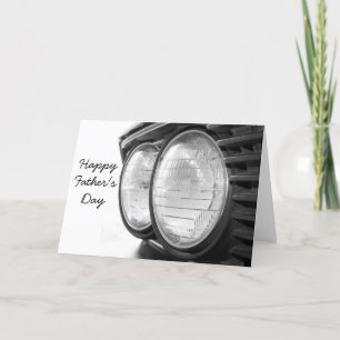 Vintage BMW headlights Father's day Card
