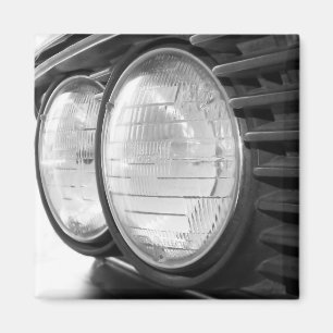 vintage BMW headlights magnet