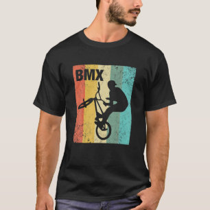 Vintage BMX Rider Bike Bicycle Stunt Racing T-Shirt