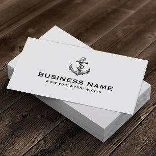 Vintage Boat Anchor Professional Nautical Business Card