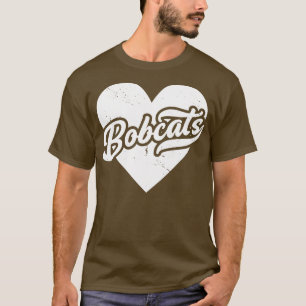 Vintage Bobcats School Spirit High School Mascot T-Shirt