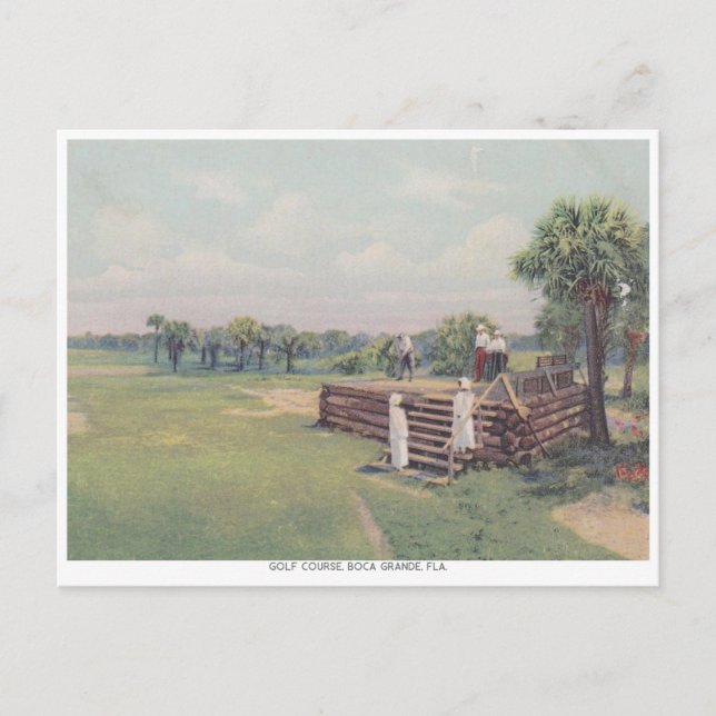 Vintage Boca Grande, Florida Golf Course Postcard (Front)