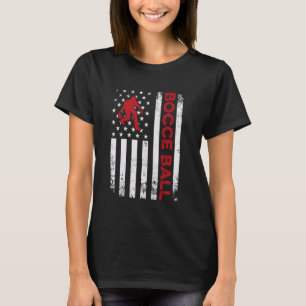 Vintage Bocce Ball USA Flag Bocce Ball Player Bocc T-Shirt