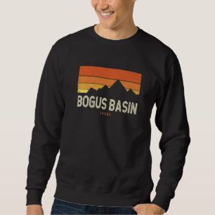 Vintage Bogus Basin Idaho Mountains Hiking Sunset  Sweatshirt