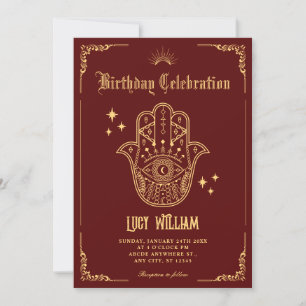 Vintage Bohemian art symbols  Invitation